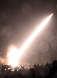 Raketa ATACMS použitá při útoku na Berďansk a Luhansk v říjnu 2023